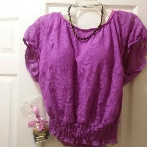 Lace duby blouse